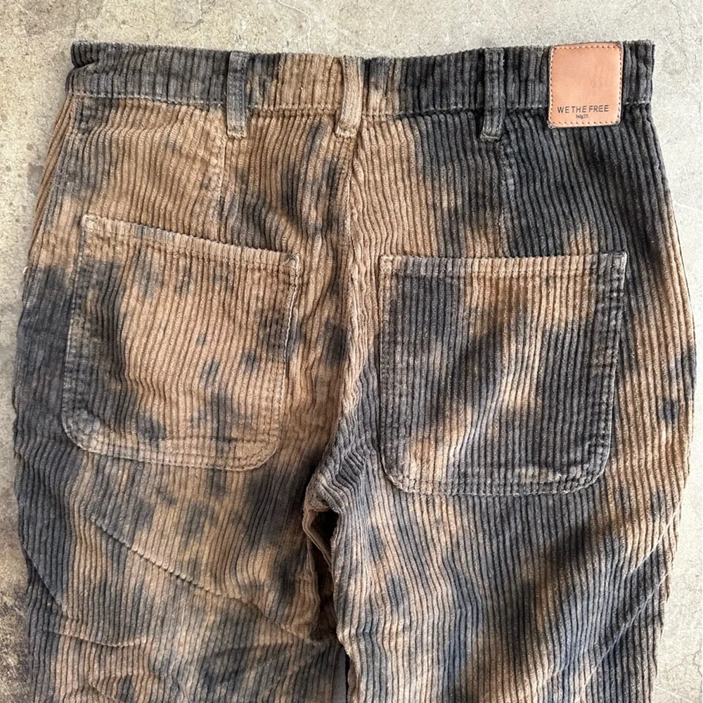 Free people acid dyed corduroy pants